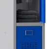 Phoenix Personal Lockers Staal Garderobekast 2 Deurs Sleutelslot 300 x 500 x 1,830 mm Blauw, Grijs