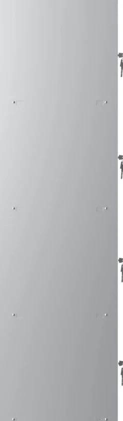 Phoenix Personal Lockers Staal Garderobekast 4 Deurs Sleutelslot 300 x 500 x 1,830 mm Grijs, Rood