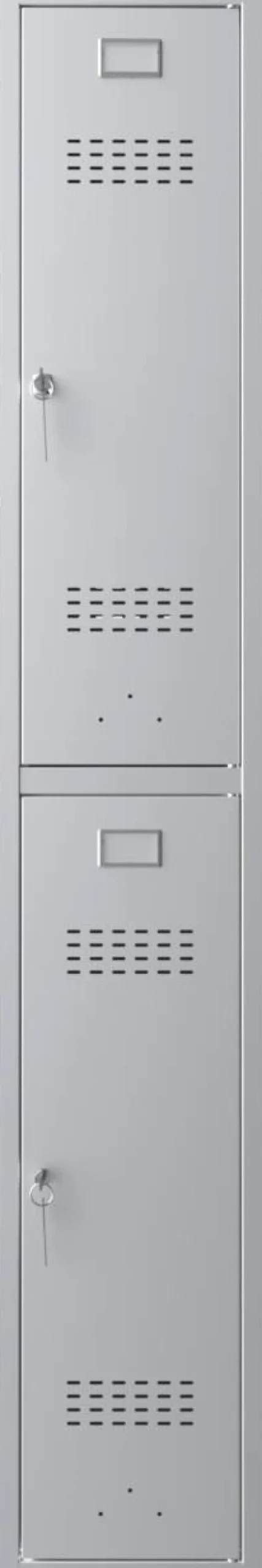 Phoenix Personal Lockers Staal Garderobekast 2 Deurs Sleutelslot 300 x 500 x 1,830 mm Grijs