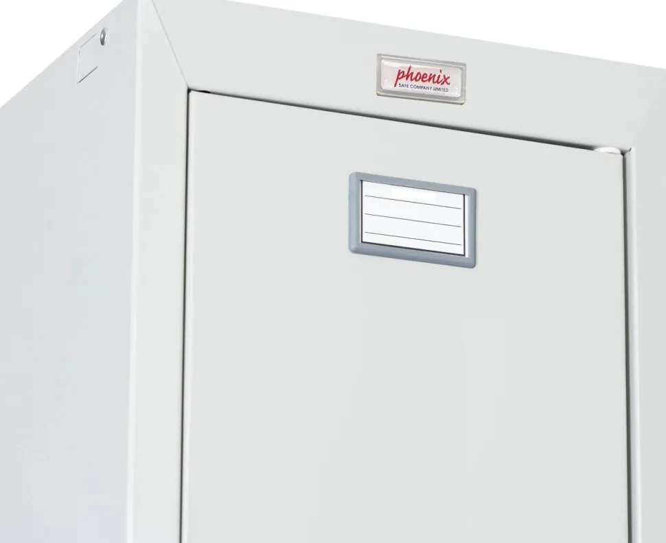 Phoenix Personal Lockers Staal Garderobekast 2 Deurs Sleutelslot 300 x 500 x 1,830 mm Grijs