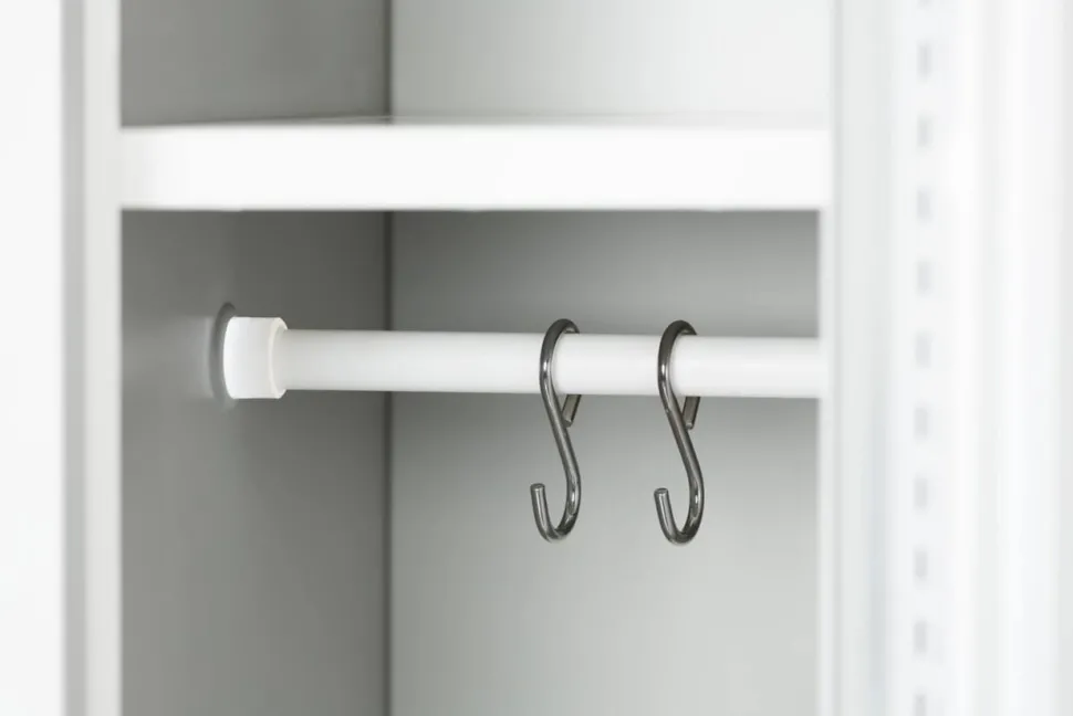 Phoenix Personal Lockers Staal Garderobekast 1 Deurs Sleutelslot 300 x 500 x 1,830 mm Grijs