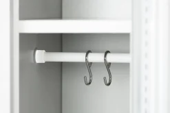 Phoenix Personal Lockers Staal Garderobekast 1 Deurs Sleutelslot 300 x 500 x 1,830 mm Blauw, Grijs