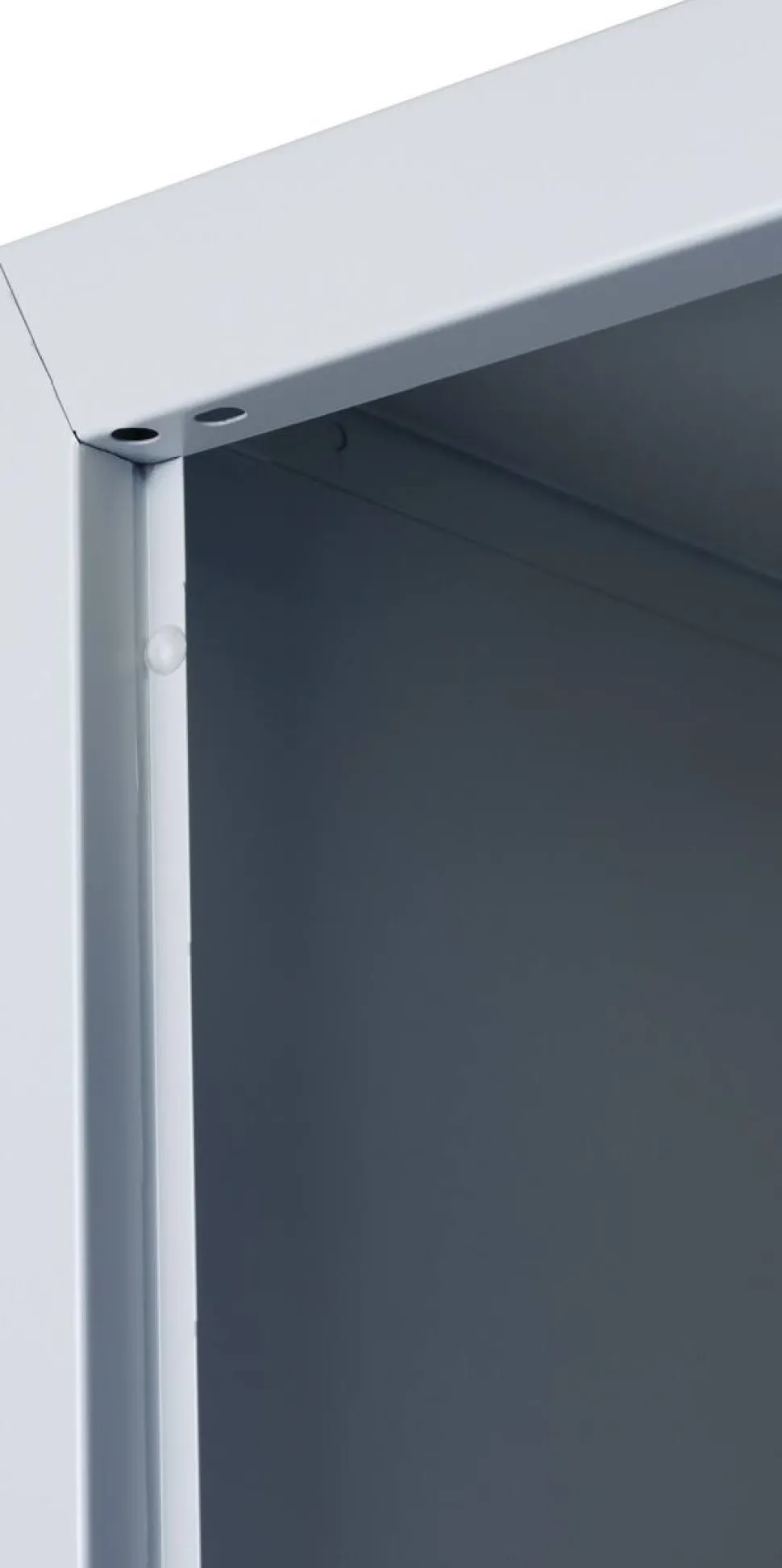 Phoenix Personal Lockers Staal Garderobekast 1 Deurs Sleutelslot 300 x 500 x 1,830 mm Grijs, Rood