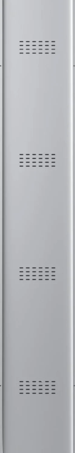Phoenix Personal Lockers Staal Garderobekast 1 Deurs Sleutelslot 300 x 500 x 1,830 mm Grijs, Rood