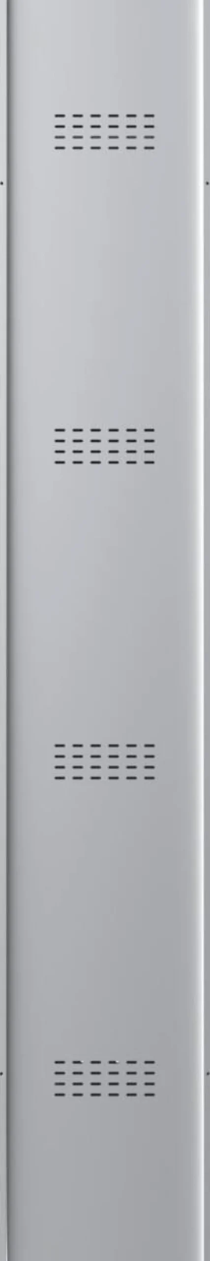 Phoenix Personal Lockers Staal Garderobekast 1 Deurs Sleutelslot 300 x 500 x 1,830 mm Grijs, Rood