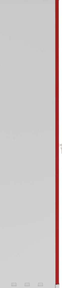 Phoenix SCL Series Draaideurkast Staal 4 Planken Afsluitbaar 915 x 370 x 1.830 mm Grijs, rood