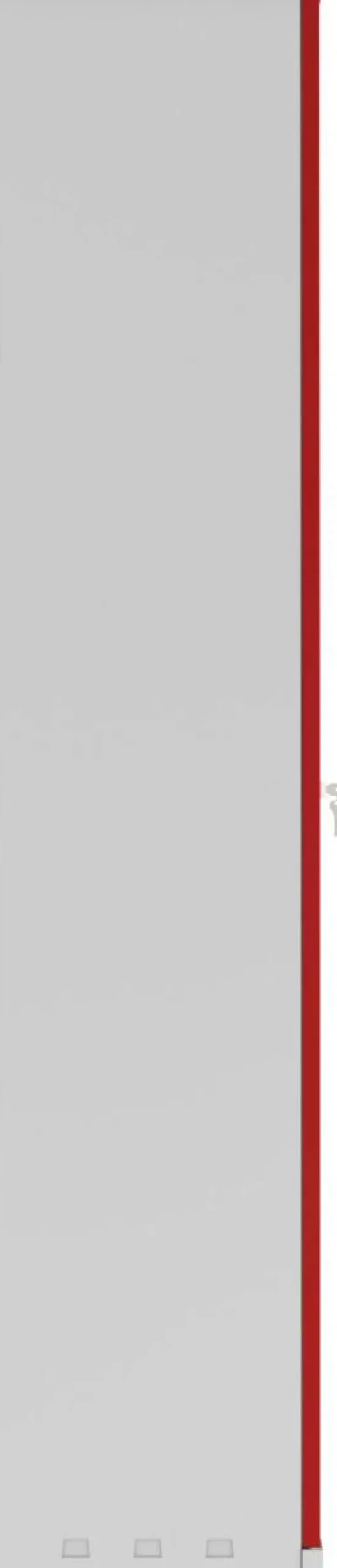 Phoenix SCL Series Draaideurkast Staal 4 Planken Afsluitbaar 915 x 370 x 1.830 mm Grijs, rood