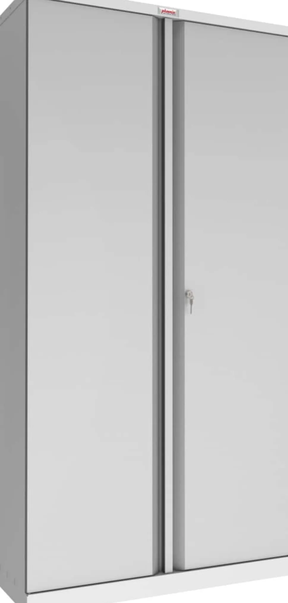 Phoenix SCL Series Draaideurkast Staal 4 Planken Afsluitbaar 915 x 370 x 1.830 mm Grijs