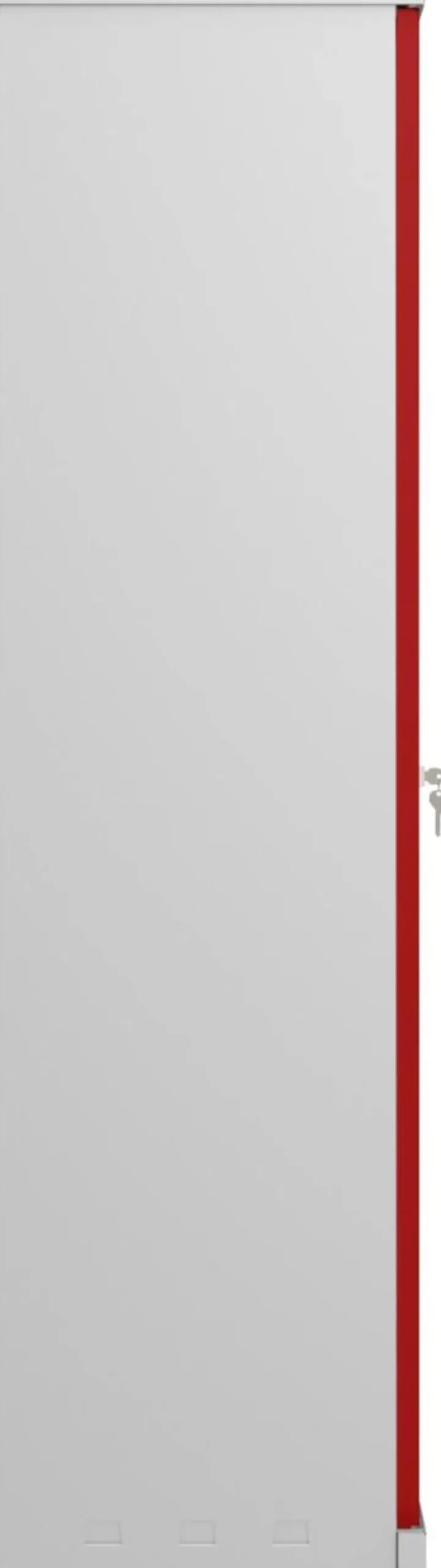 Phoenix SCL Series Draaideurkast Staal 3 Planken Afsluitbaar 915 x 370 x 1.400 mm Grijs, rood