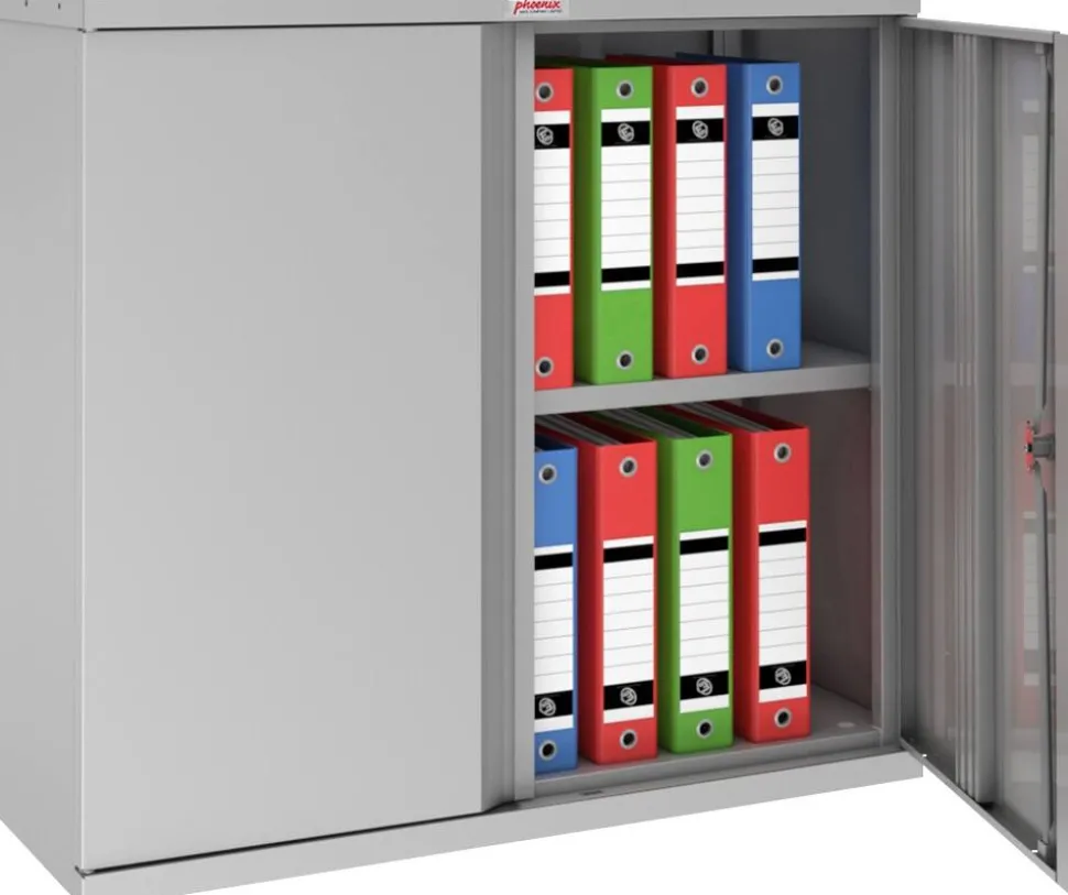 Phoenix SCL Series Draaideurkast Staal 1 Plank Afsluitbaar 915 x 370 x 830 mm Grijs