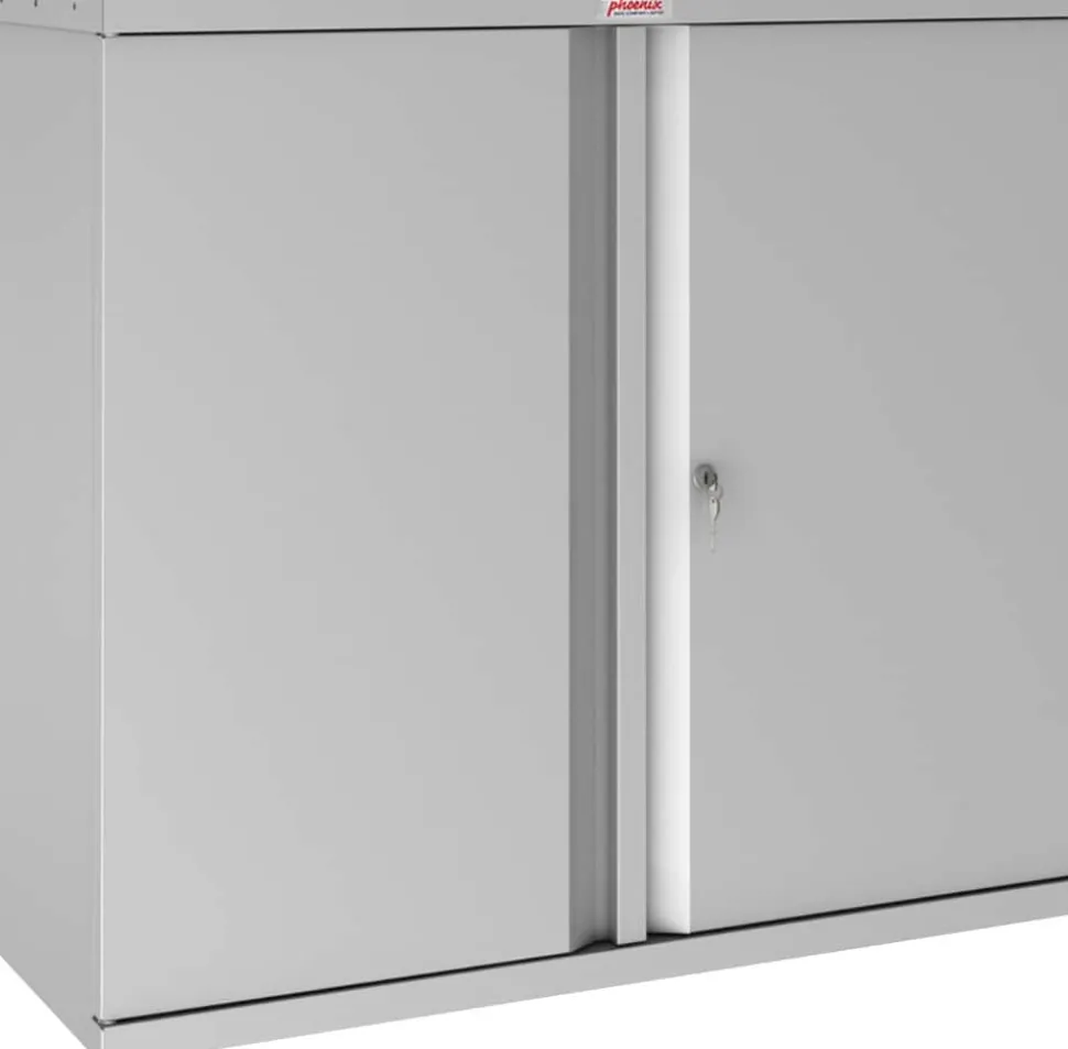 Phoenix SCL Series Draaideurkast Staal 1 Plank Afsluitbaar 915 x 370 x 830 mm Grijs