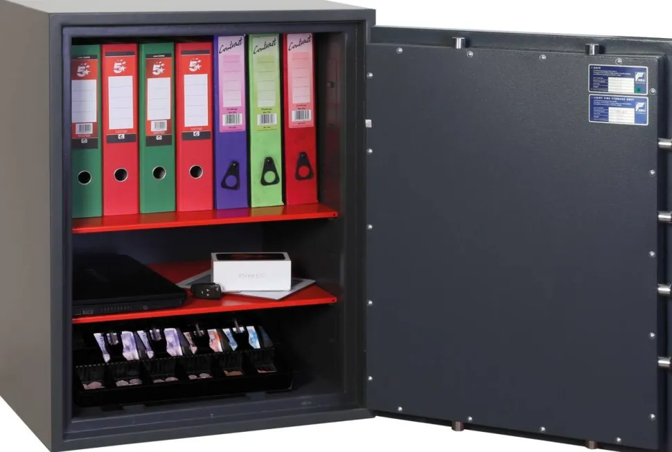 Phoenix Veiligheidskluis met Electronischslot HS1054E 184L 840 x 650 x 550 mm Grijs