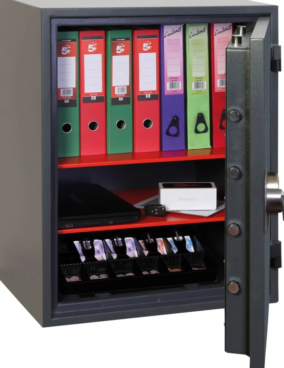 Phoenix Veiligheidskluis met Electronischslot HS1054E 184L 840 x 650 x 550 mm Grijs