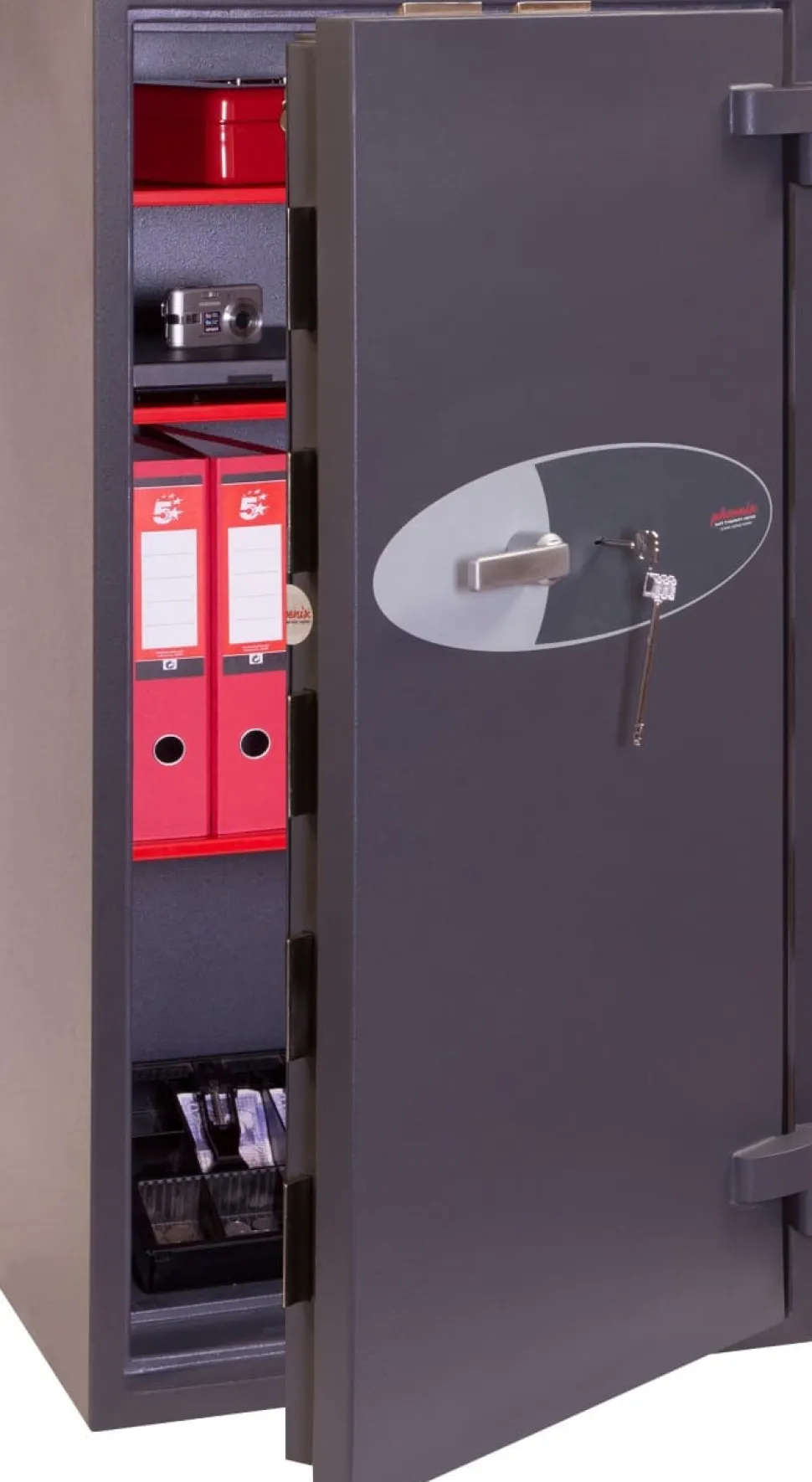 Phoenix Veiligheidskluis met Sleutelslot HS3554K 197L 1280 x 650 x 500 mm Grijs