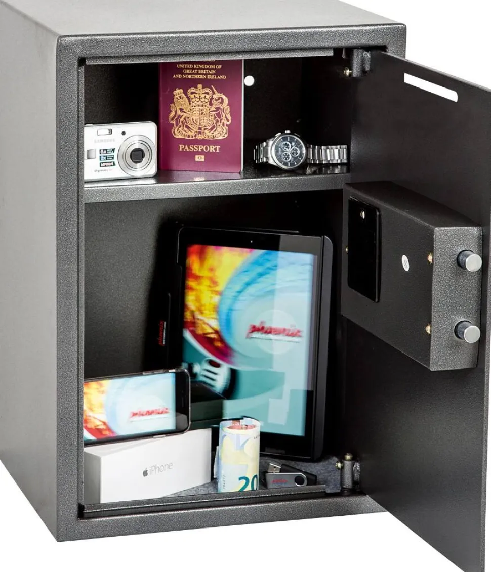 Phoenix Vela Home Afstortkluis Elektronisch slot 51 L SS0804E Grijs