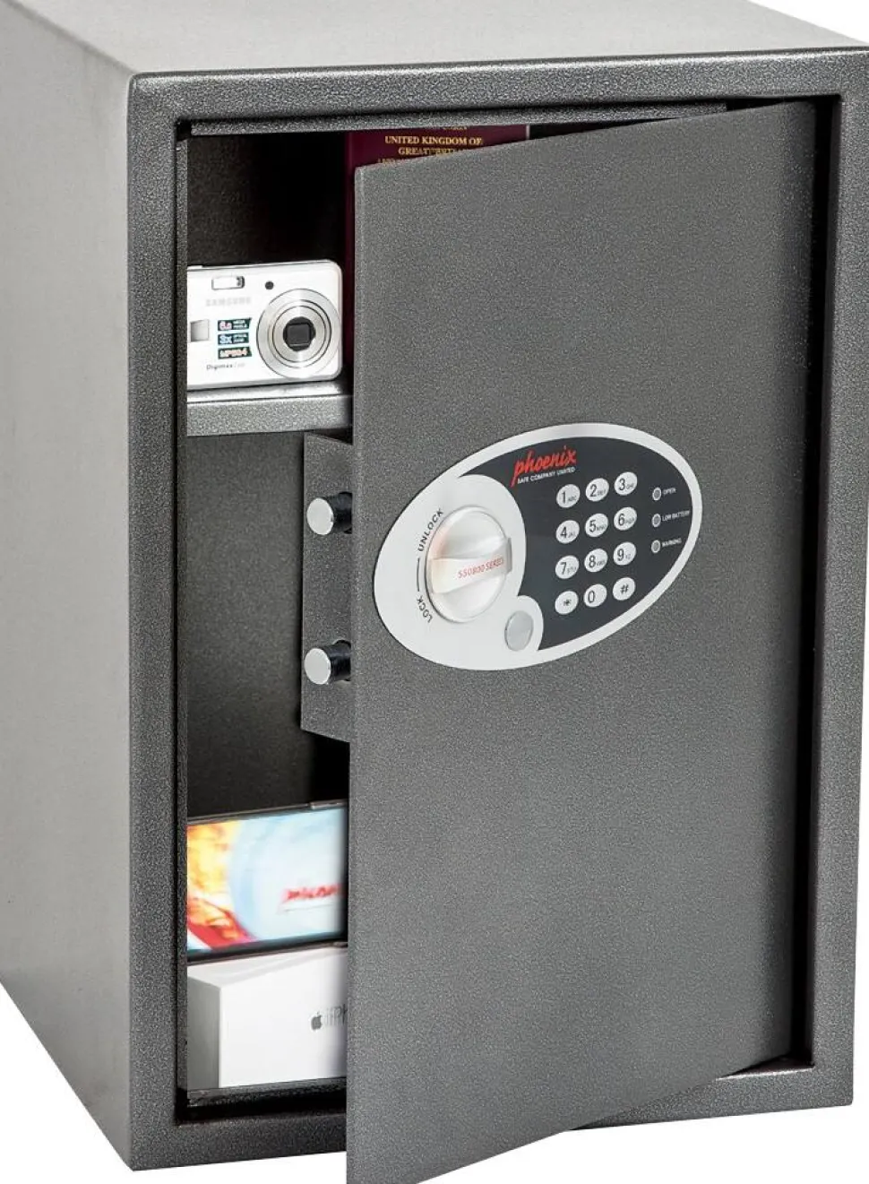 Phoenix Vela Home Afstortkluis Elektronisch slot 51 L SS0804E Grijs