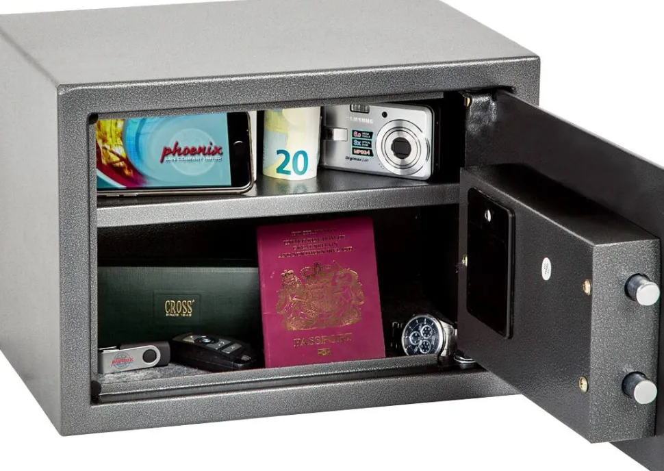 Phoenix Vela Home Veiligheidskluis Elektronisch slot 17 L SS0802E Zilver
