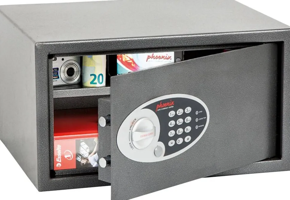 Phoenix Vela Home Veiligheidskluis Elektronisch slot 34 L SS0803E Zilver