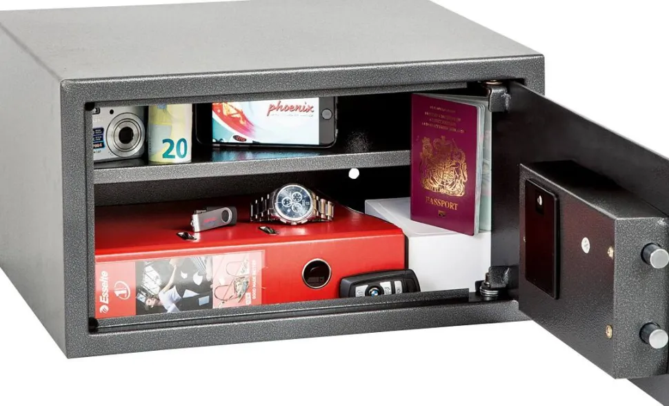 Phoenix Vela Home Veiligheidskluis Elektronisch slot 34 L SS0803E Zilver