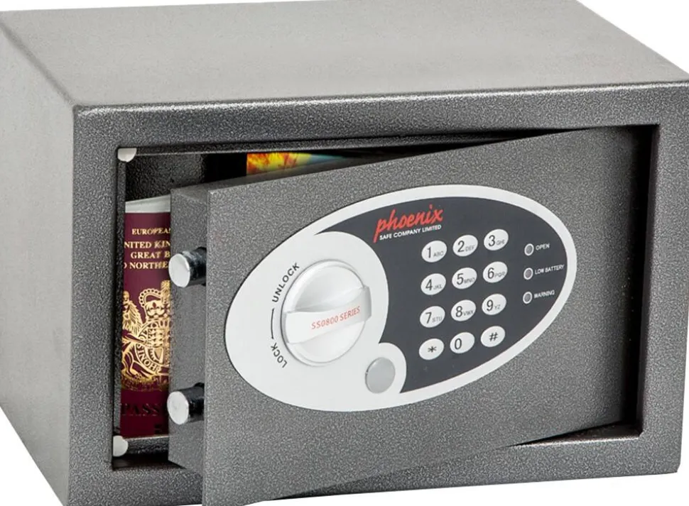 Phoenix Vela Home Veiligheidskluis Elektronisch slot 10 L SS0801E Zilver