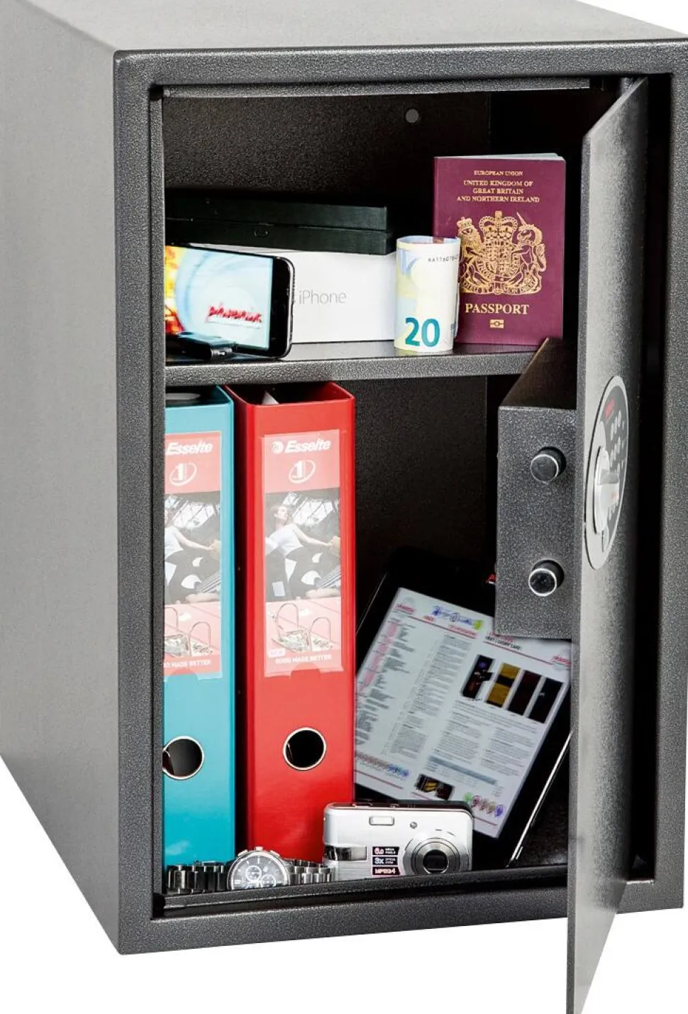 Phoenix Vela Veiligheidskluis Elektronisch slot 88 L SS0805E Grafiet, grijs