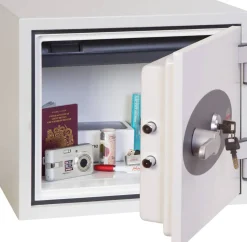 Phoenix Water, Brand- en Veiligheidskluis met Sleutelslot FS1281K 19L 360 x 410 x 365 mm Wit