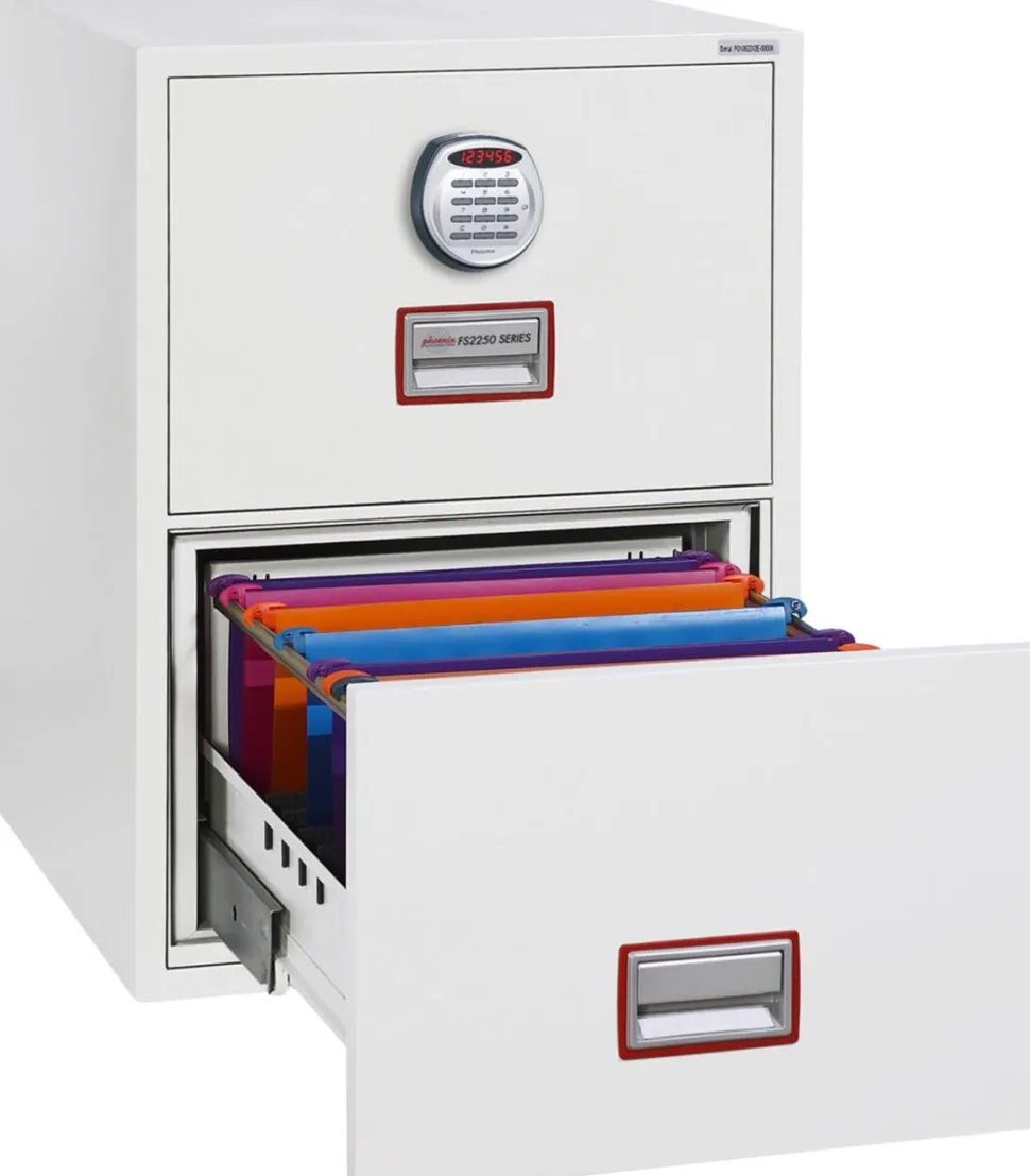 Phoenix World Class Vertical Fire File Archiefkast Elektronisch slot 49 L FS2252E Wit