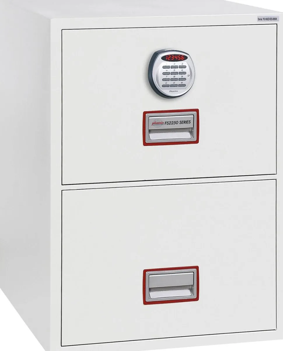 Phoenix World Class Vertical Fire File Archiefkast Elektronisch slot 49 L FS2252E Wit