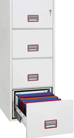 Phoenix World Class Vertical Fire File Archiefkast Sleutel 51 FS2274K Wit