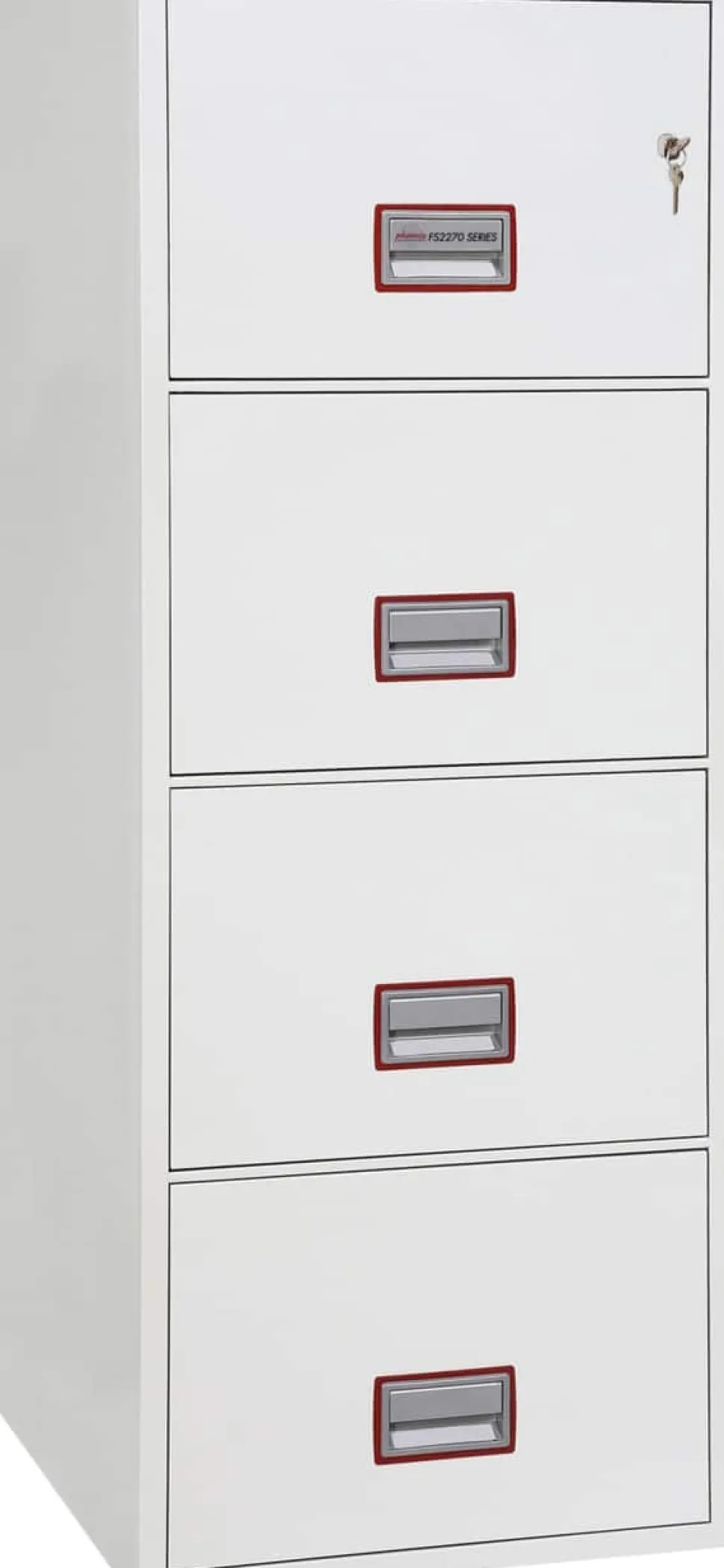 Phoenix World Class Vertical Fire File Archiefkast Sleutel 51 FS2274K Wit