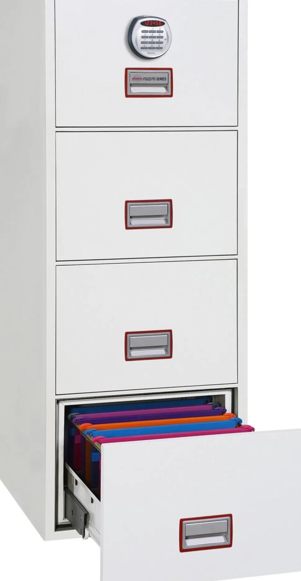 Phoenix World Class Vertical Fire File Archiefkast Elektronisch slot 51 FS2274E Wit