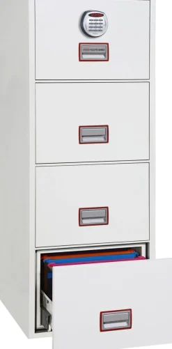 Phoenix World Class Vertical Fire File Archiefkast Elektronisch slot 51 FS2274E Wit