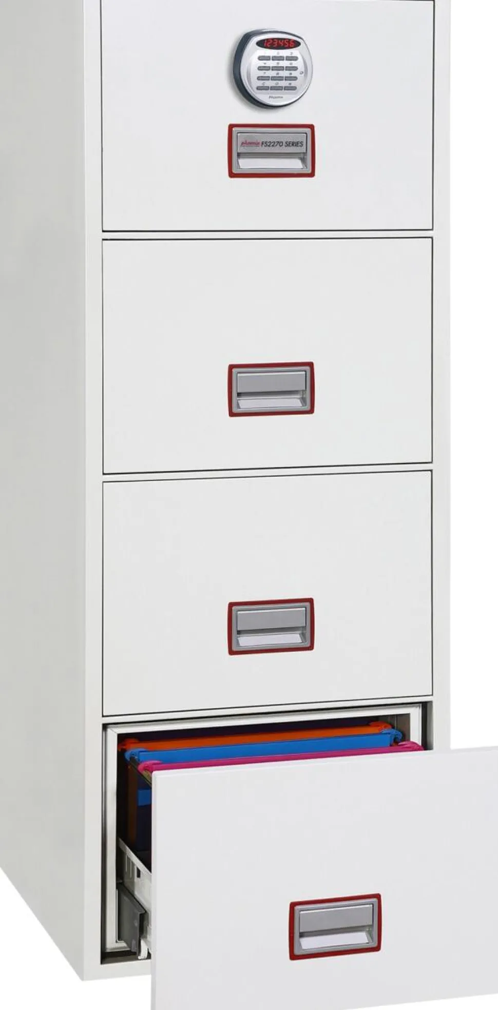Phoenix World Class Vertical Fire File Archiefkast Elektronisch slot 51 FS2274E Wit