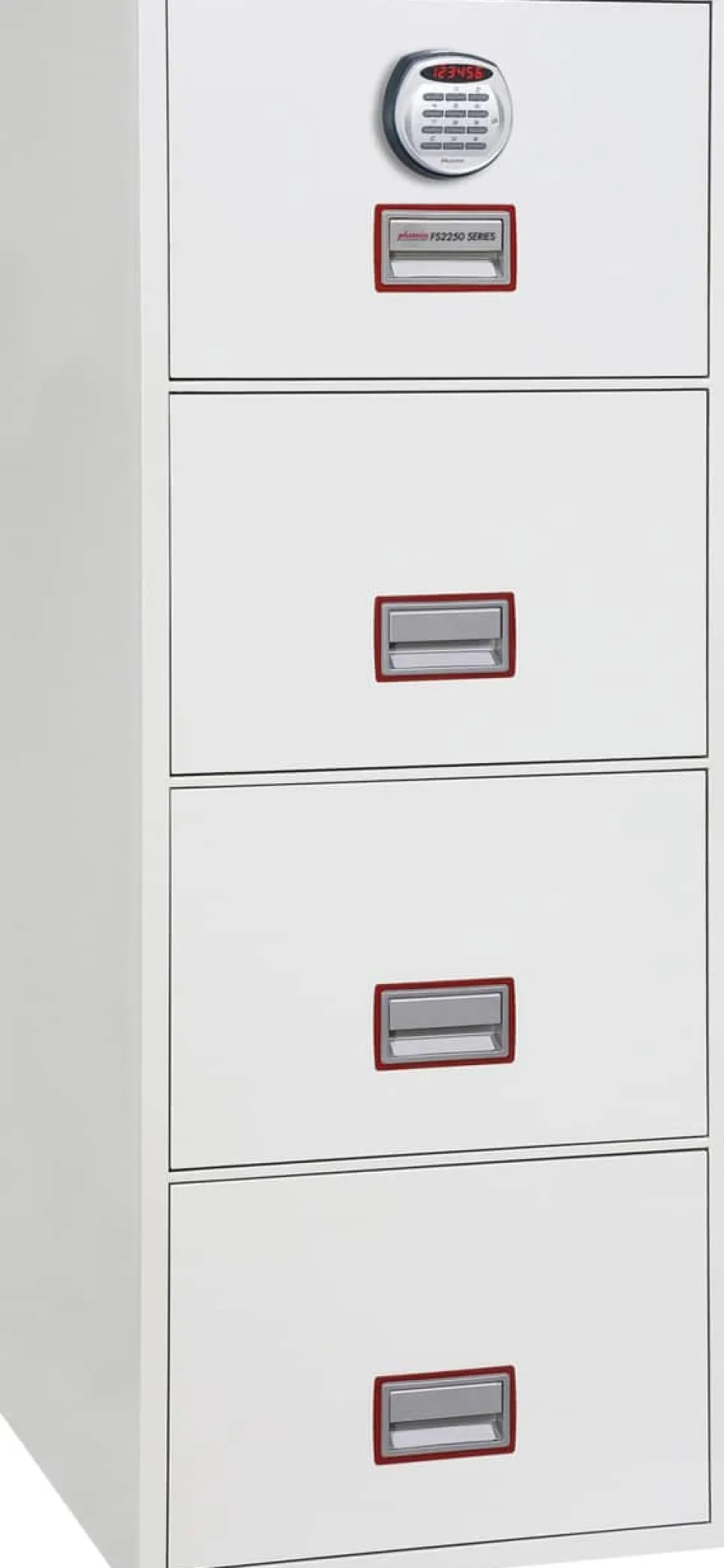 Phoenix World Class Vertical Fire File Archiefkast Elektronisch slot 49 L FS2254E Wit