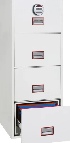 Phoenix World Class Vertical Fire File Archiefkast Elektronisch slot 49 L FS2254E Wit