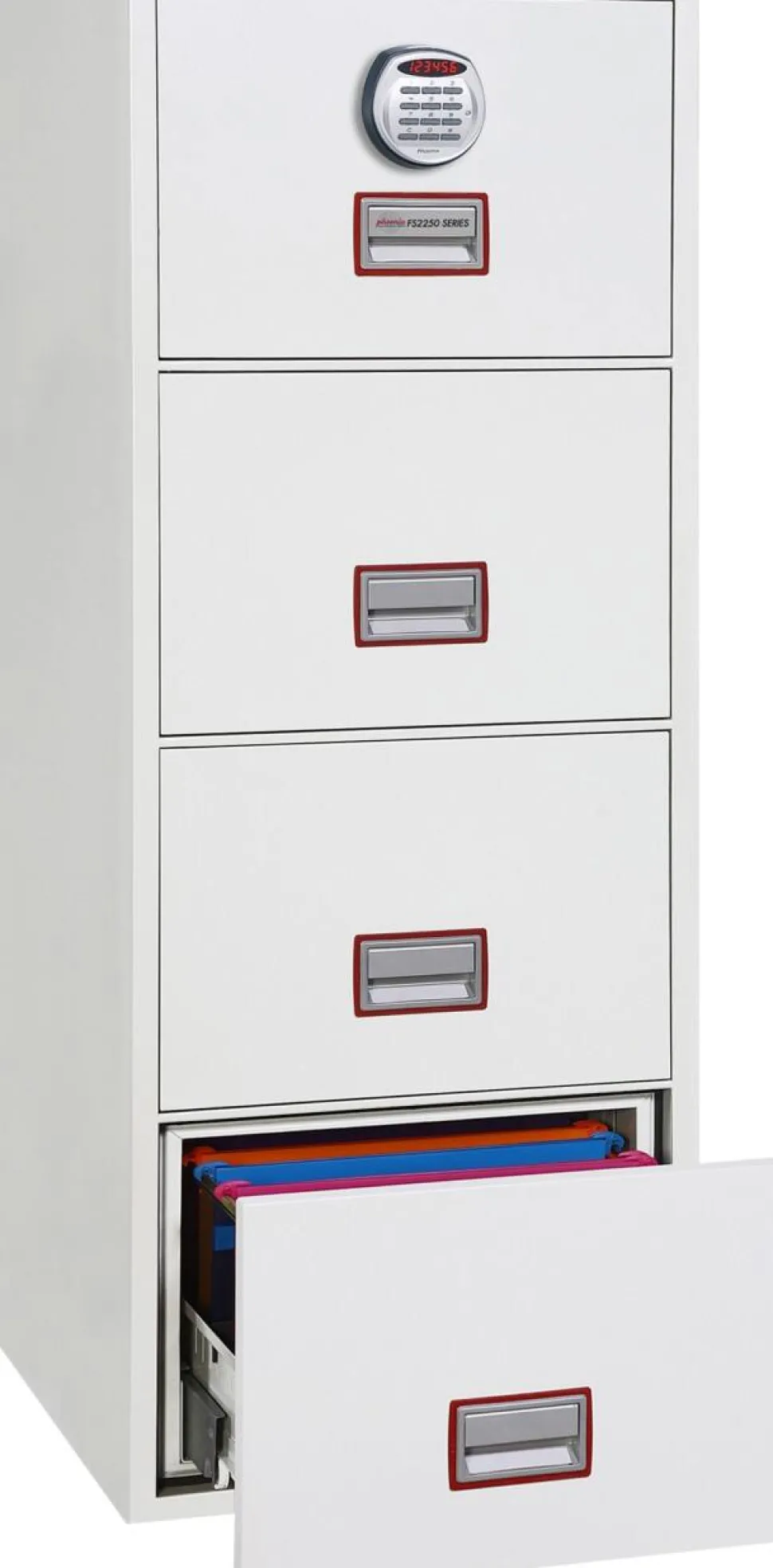 Phoenix World Class Vertical Fire File Archiefkast Elektronisch slot 49 L FS2254E Wit