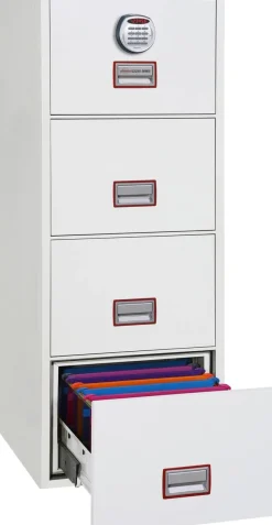 Phoenix World Class Vertical Fire File Archiefkast Elektronisch slot 49 L FS2254E Wit