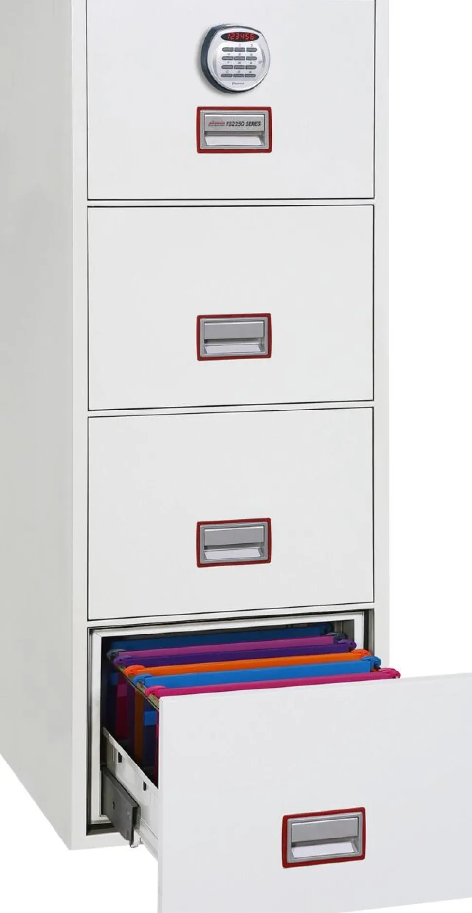 Phoenix World Class Vertical Fire File Archiefkast Elektronisch slot 49 L FS2254E Wit