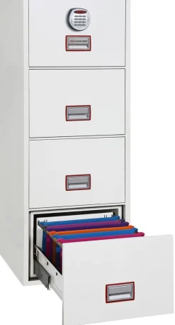 Phoenix World Class Vertical Fire File Archiefkast Elektronisch slot 49 L FS2254E Wit