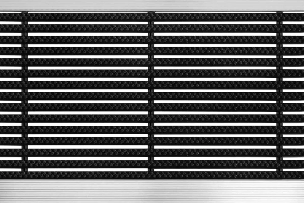 PROFESSIONAL LINE Entreemat Profi Brush Aluminium, nylon Zwart 800 x 500 mm