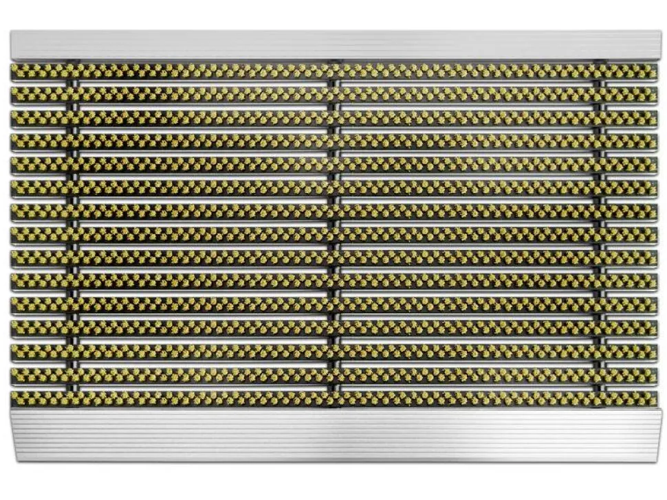 PROFESSIONAL LINE Entreemat Profi Brush Aluminium, nylon Beige 600 x 400 mm
