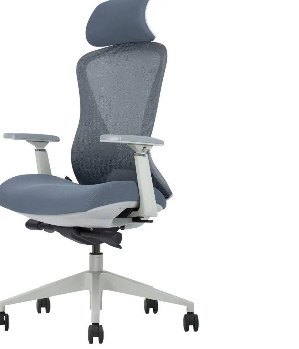Schaffenburg 600 Series Bureaustoel Synchroonmechanisme 3D armleuning Grijs 110 kg ATO-600-NEN-GM-GB-S 520 x 590 x 1.350 mm