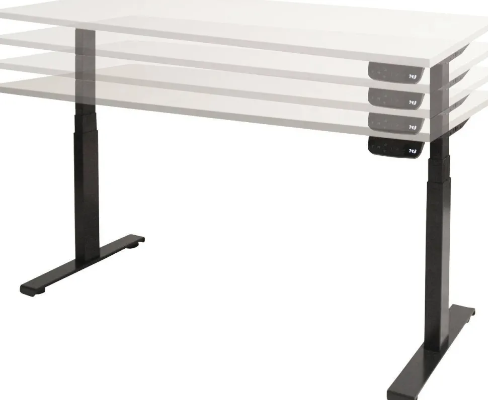 Schaffenburg Bureau Dextro Plus Lindberg Eiken 25mm Aluminium 200 x 80 cm