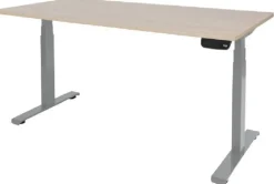 Schaffenburg Bureau Dextro Plus Lindberg Eiken 25mm Aluminium 200 x 80 cm