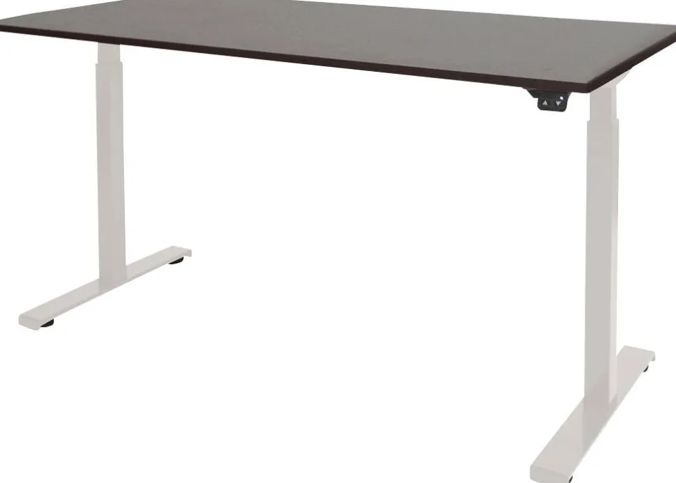 Schaffenburg Dextro Basic Zit-sta-bureau Rechthoekig Eiken T-Voet 1.600 (B) x 800 (D) x 705 (H) mm Melamine