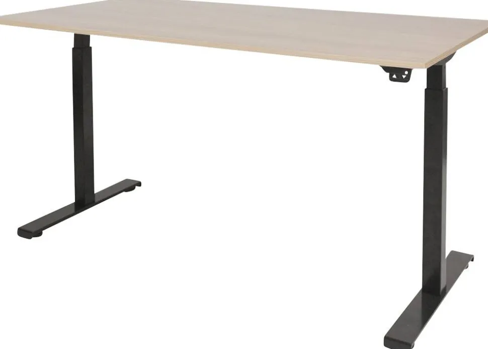 Schaffenburg Dextro Basic Zit-sta-bureau Rechthoekig Eiken T-Voet 1.800 (B) x 800 (D) x 705 (H) mm Melamine