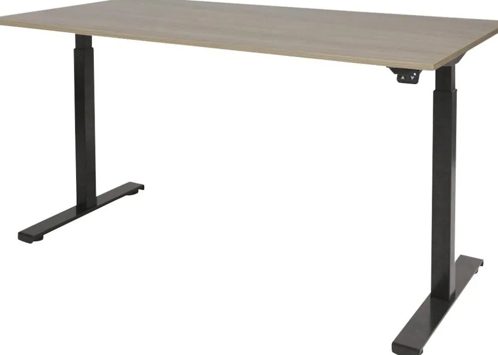 Schaffenburg Dextro Basic Zit-sta-bureau Rechthoekig Eiken T-Voet 1.400 (B) x 800 (D) x 705 (H) mm Melamine