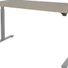 Schaffenburg Dextro Basic Zit-sta-bureau Rechthoekig Eiken T-Voet 1.400 (B) x 800 (D) x 705 (H) mm Melamine