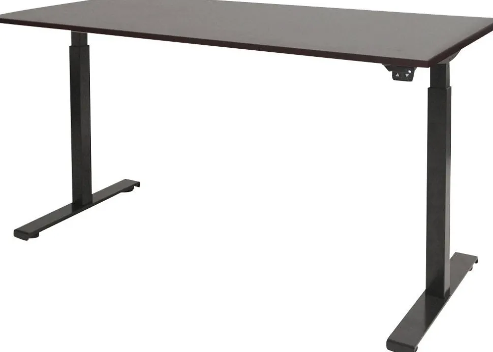 Schaffenburg Dextro Basic Zit-sta-bureau Rechthoekig Eiken T-Voet 1.600 (B) x 800 (D) x 705 (H) mm Melamine