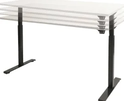 Schaffenburg Dextro Basic Zit-sta-bureau Rechthoekig Eiken T-Voet 1.600 (B) x 800 (D) x 705 (H) mm Melamine